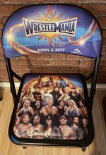 WWE WRESTLEMANIA 33 COMMEMORATIVE RINGSIDE CHAIR  | ORLANDO, FL **SUPER RARE**