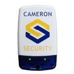 Dummy / Decoy security Alarm Bell Box, dual Flashing LED's & printed logo (C)