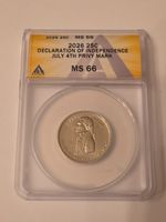 2026 25c Declaration of Independence 4th July Privy Mark  MS66 -ANACS
