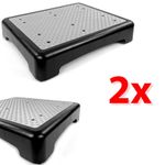 2x Anti-Slip Door Half Step Plastic Support Stool Disability Outdoor Mobility