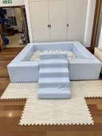 Pastel Blue Ball Pit With Slide