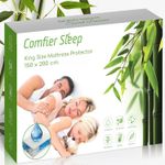 100% Bamboo Waterproof Mattress Protector King Size 150 X 200 Cm – Breathable Wa
