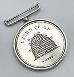 SILVER EDUCATION MEDAL 1875 SIR JOHN CASS SCHOOL BEEHIVE DESIGN