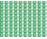 50x2nd Class Stamps Barcoded, Self-Adhesive, New Charles