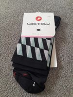 Castelli Cycling Pendio Cycling Socks L/X Black, Pale Blue,  White 