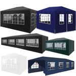 Heavy Duty Gazebo Pavilion Marquee Canopy Waterproof Garden Party Wedding Tent