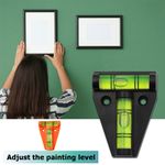 RV Caravan Spirit Level Triangle T-Type Camper Leveling Plastic Measuring Gauge