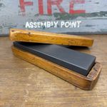 Vintage Natural Sharpening stone - Wooden Box