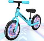 Kids Balance Bike (Ages 2-5) – Adjustable Seat & Handlebars, LED Light-Up Wheels