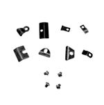 Stove Glass Clips & Screws Set - Multiple Types - M5/M6 - Wood Burner Door Clips