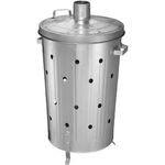 90L GALVINISED INCINERATOR BIN - STRONG METAL BIN - GARDEN - WASTE - BURNABLES