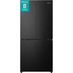 Hisense RQ5P470SAFD PureFlat 79cm Frost Free American Fridge Freezer Black