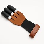  Archery Finger Gloves Leather ARCHERS Hand Shooting LEATHER gloves