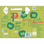 24 x 200ml Princes Apple Juice From Concentrate Pure Juice Drink Carton Box