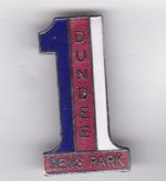 Dundee " No1 - Dens Park  " - lapel badge brooch fitting