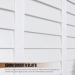 Faux Wood Venetian Blinds Made to Measure Blind with Tape – 50mm Slat – White
