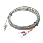Temperature Sensor M8 Thermocouple J Type 10ft 0 to 750°C(32 to 1382°F)
