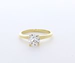 Solitaire Engagement Ring 14K Gold 1.02 Carat Round Lab-Grown Diamond D VVS1