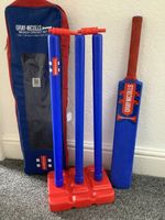 Gray-Nicolls Beach Cricket Set with Plastic Weighted Stumps and Carry Case