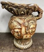 Vintage Antique A Romanesque/Greco Style Terracotta Jug Handmade