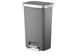 Eco Hana Trash Can In Stainless Steel Gray Color Capacity 45 L.