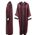 Moroccan Men 3 Pieces Thobe Jabador Djellaba Jubba Long dress