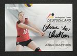 16679 Anne Matthes Volleyball DVV Autograph Card Original Signed