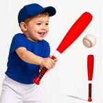 Baseball Bat & Soft Foam Ball Set Kids Indoor Outdoor Sports Activity Practice