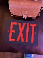 Vtg. Dual Lite CDRBB-LEDE Excalibur Exit Sign Digital LED