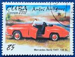 2002 One Fine Used Classic Cars - Mercedes Stamp. Not Hinged. Spanish Antilles