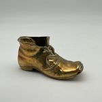 Small Solid Brass Boot. Possibly Match Holder Paperweight 