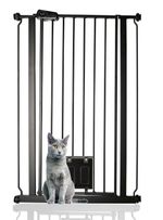 Bettacare Pet Gate with Lockable Cat Flap - Extra Tall Dog Safety Barrier -
