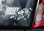 Casey Stoner #27 - Moto GP Car Window Sticker - Motorcycle MotoGP Motorbike