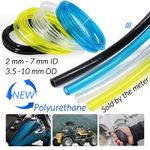 Petrol Fuel Gas Line Pipe Hose Mowers Trimmer Chainsaw 2mm-7mm ID 3 Color