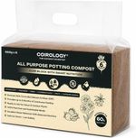 COIROLOGY All Purpose Coco Coir Compost Bricks 6x650g Peat Free Potting Soil 60L