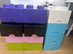 Lego Storage Bricks 2 X 4004, 1 X 4006, 6 X 4003 . 8 Brick And 4 Brick