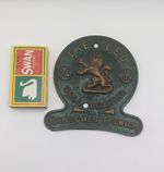 Vintage Ransomed Ipswich 'The Leo's 14 Inch Ball Bearing Cast Iron Plaque V.G.C