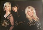 Judie Tzuke, Beverley Craven, Julia Fordham Hand Signed Print 42cm x 29.5 cm 