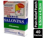 Salonpas Pack of 40 (6.5cm x 4.2cm) Pain Relief Patch Fast Delivery