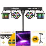 BeamZ PartyBar2 DJ Disco Party LED Light Bar with Stand - Derby and PAR Lighting