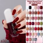 10ml Water-Based Peel Off Nail Polish – 40 Colors Quick Drying No Lamp Nail