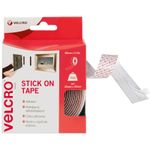 VELCRO® Brand Stick On Self Adhesive Hook & Loop Tape – 20mm x 2.5m White