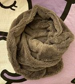 New Look Women’s Grey Faux Fur Cowl Snood Scarf Neck Warmer - OS - Cosy, Fluffy