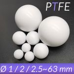 Solid PTFE Plastic White Balls 1mm 2mm 3mm 4mm 5mm 6mm 7mm 8mm 9mm 10mm - 63mm