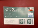 50 X Royal Mail 2nd Class Large Letter Postage Stamps New Barcode Free Delivery