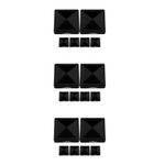 Metal Fence Post Toppers Black Durable Finials for Garden Fence Railings