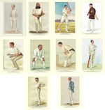 Set of 10 x A4 Art Prints: Victorian & Edwardian Cricketers from Vanity Fair z