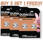 DURACELL 2032 Batteries CR2032 CR2025 CR2016 Lithium 3V Cell *EXPIRY 02/2034*