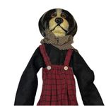 Vintage Handmade Primitive Folk Art Anthropomorphic Hand Painted Dog Doll