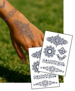 Henna-Style Semi-Permanent Tattoos – Easy, Long-Lasting Designs for Arms & Hands